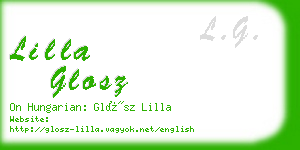 lilla glosz business card